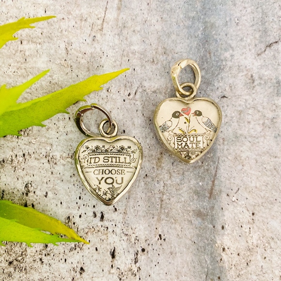 Soul Mate Pick Up Sticks Reversible Charm - Picture 1 of 2